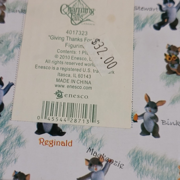 Fitz & Floyd Charming Tails Give Thanks - Picture 7 of 8